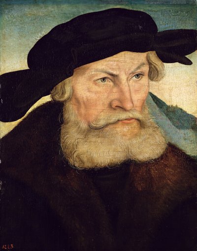 Portret van Hertog Heinrich de Vrome van Saksen (1473-1541) c.1528 door Lucas Cranach the Elder